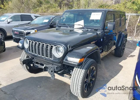 2024 Jeep Wrangler 4Xe Sahara 4Xe from USA, damaged, VIN 1C4RJXP6XRW272038